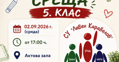 Родителска среща 5. клас